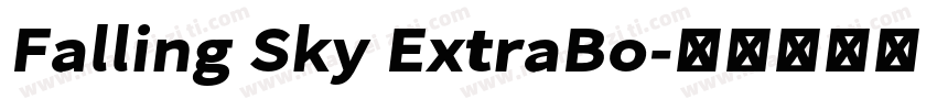 Falling Sky ExtraBo字体转换